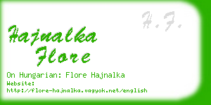 hajnalka flore business card